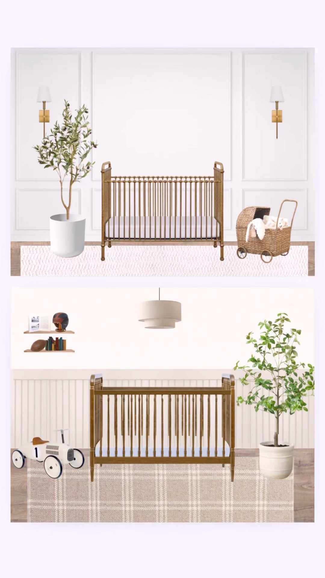 from a vision to reality, all thanks to him 🤍✨ ready to create new spaces that will one day make up our babies childhood but we’ll always remember these special two rooms that started it all.

#LTKBaby #LTKHome