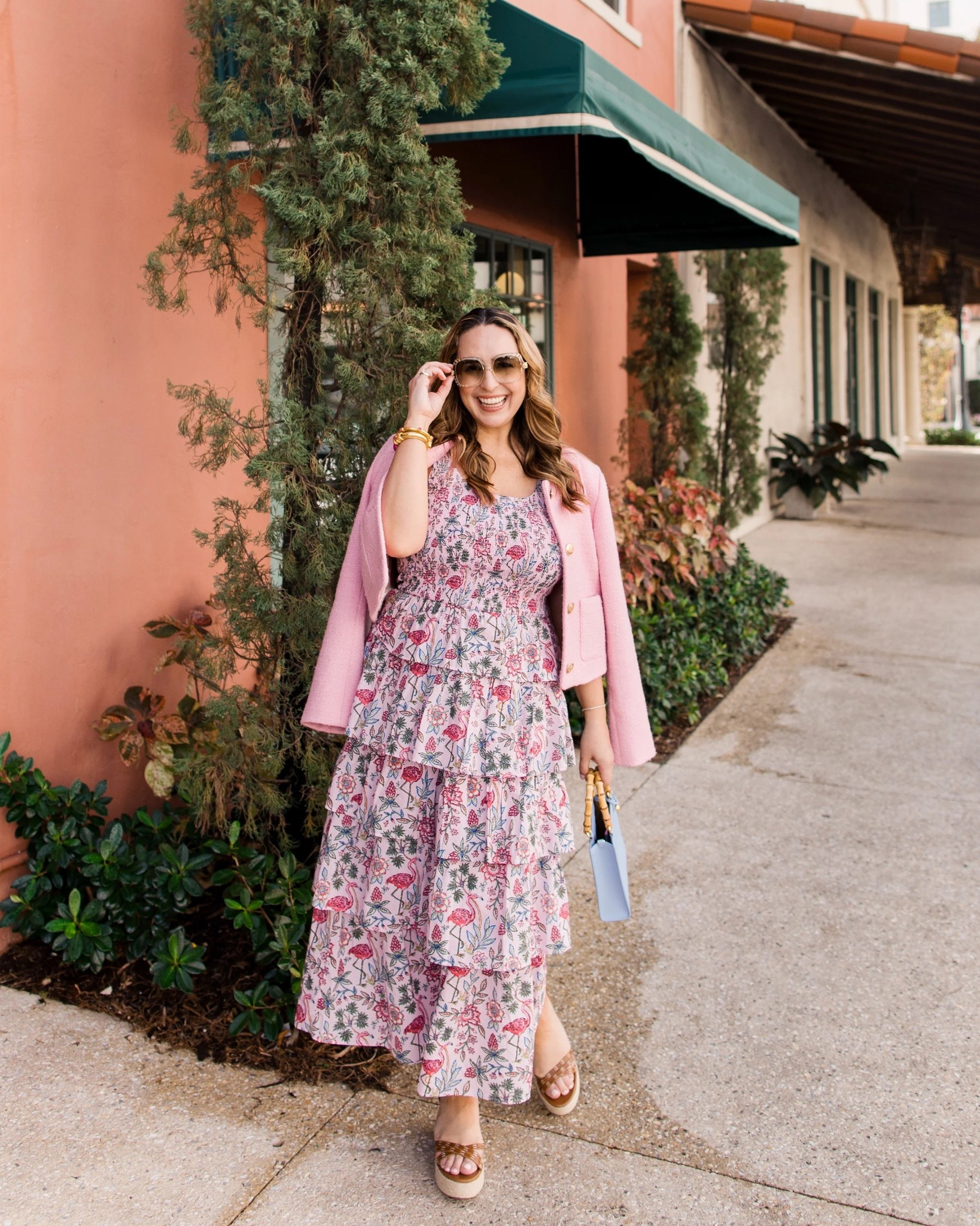 My favorite tiered pink dress is finally live 