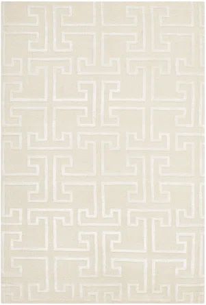 Elitka Handmade Hand-Knotted Ivory Rug | Wayfair North America