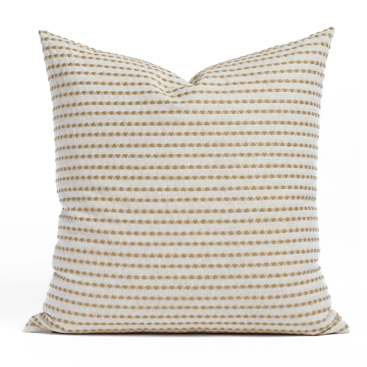 Dash Stripe 22x22 Pillow, Ochre | Tonic Living