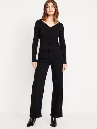 High-Waisted Wow Wide-Leg Jeans | Old Navy (US)