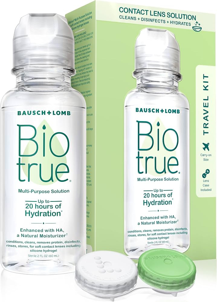 Biotrue Contact Solution, Multi-Purpose Solution with Lens Case, Cleans, Conditions, Hydrates, Di... | Amazon (US)