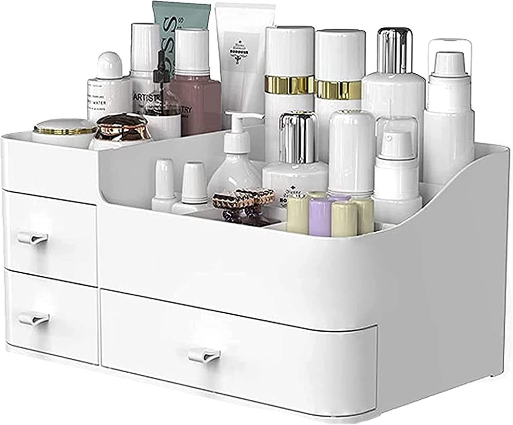 ONXE Makeup Organizer with Drawers,Large Capacity Countertop Organizer for Vanity,Bathroom and Be... | Amazon (US)