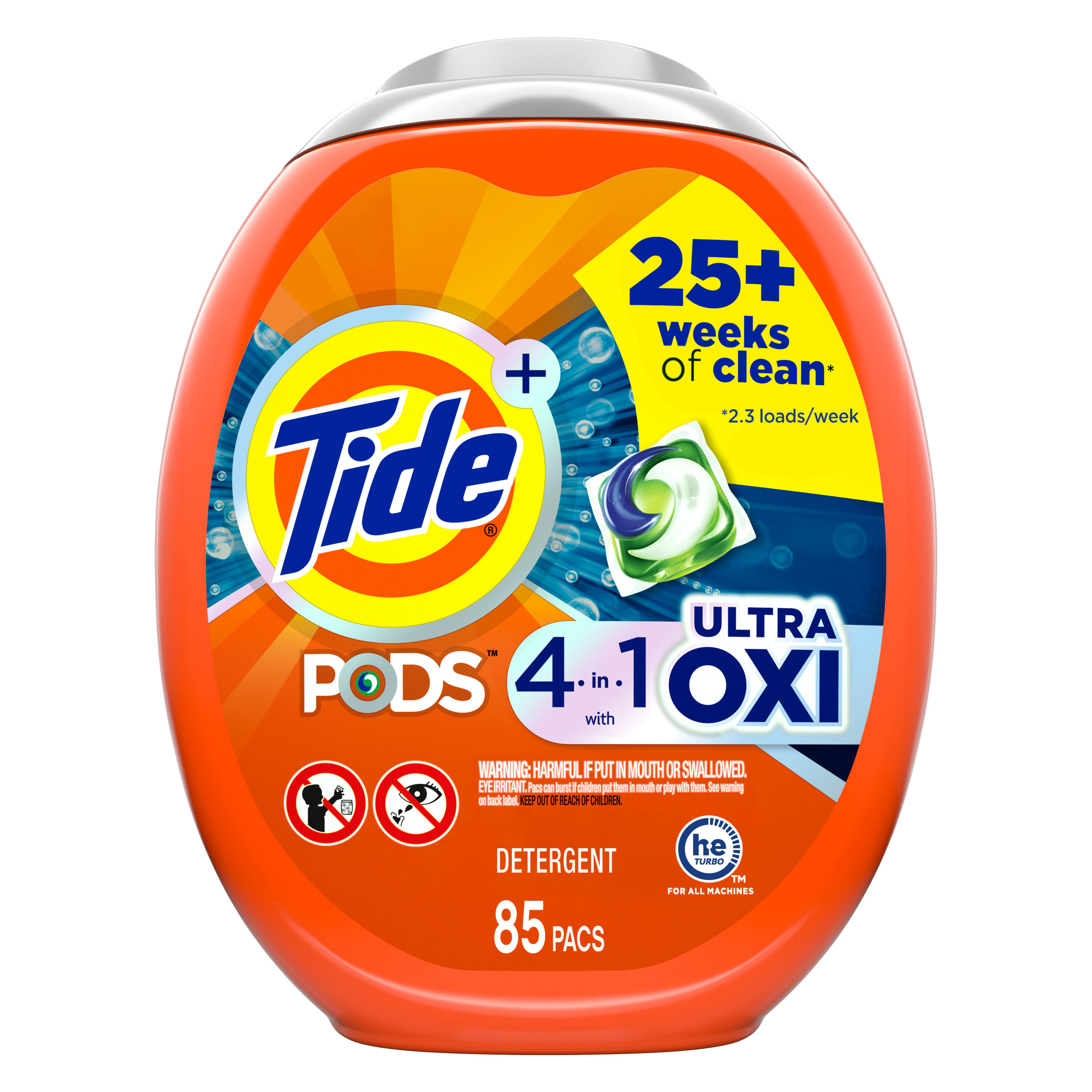 Tide Pods + Ultra Oxi Original HE Laundry Detergent 85 Loads 85 -Count | 3077203621 | Lowe's