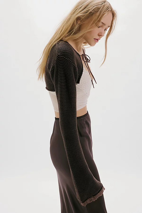 Dafne Knit Cropped Bolero Sweater | Free People (Global - UK&FR Excluded)