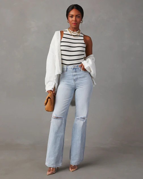 Nia High Rise 90'S Flare Denim | VICI