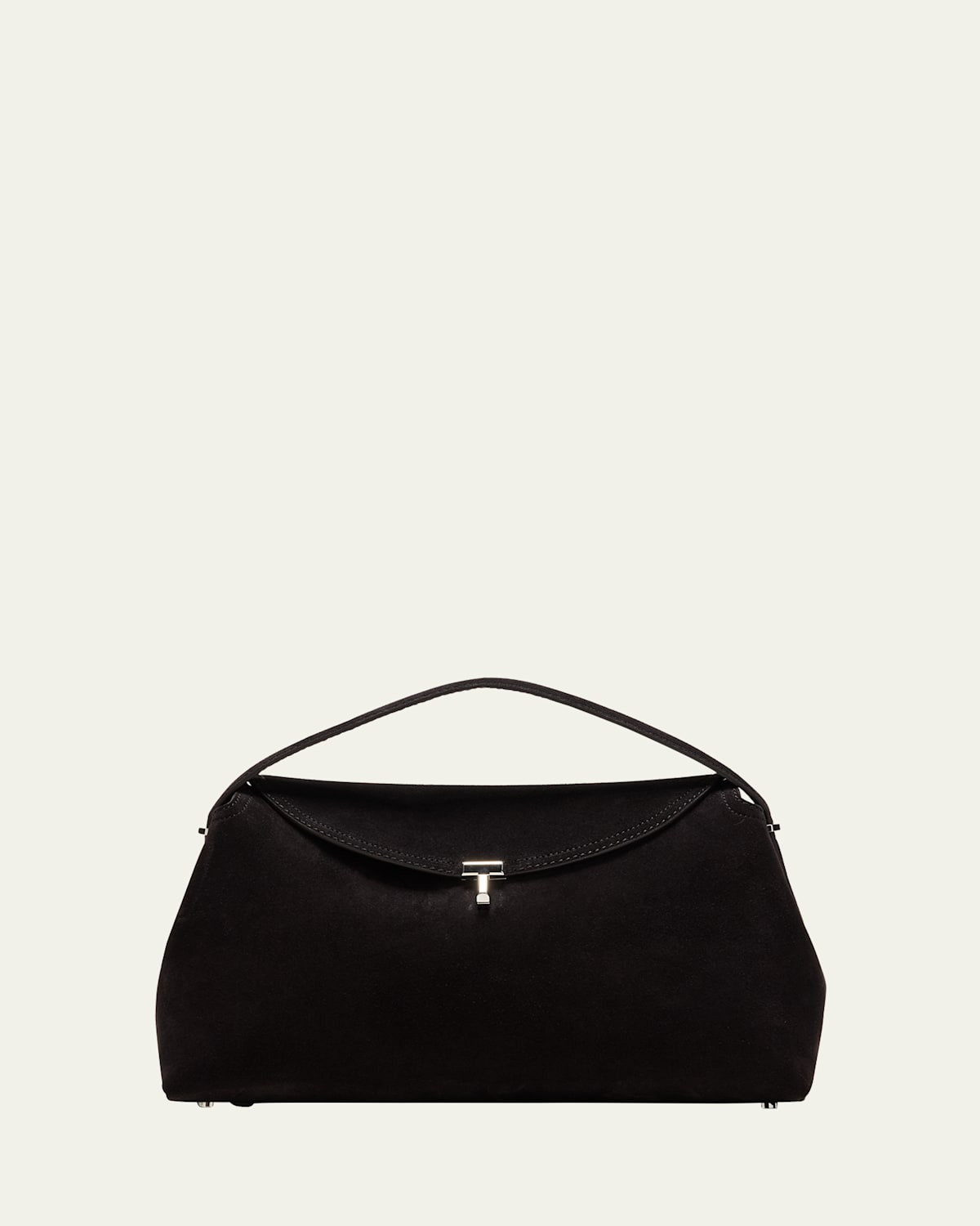 T-Lock Suede Top-Handle Bag | Bergdorf Goodman