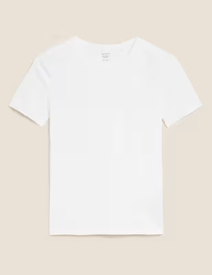 Cotton Rich Fitted T-Shirt | Marks & Spencer (UK)