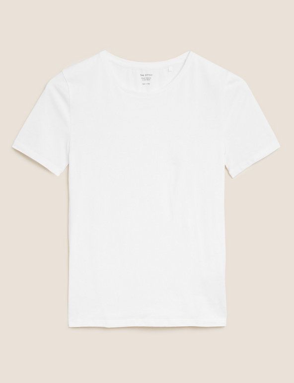 Cotton Rich Fitted T-Shirt | Marks & Spencer (UK)