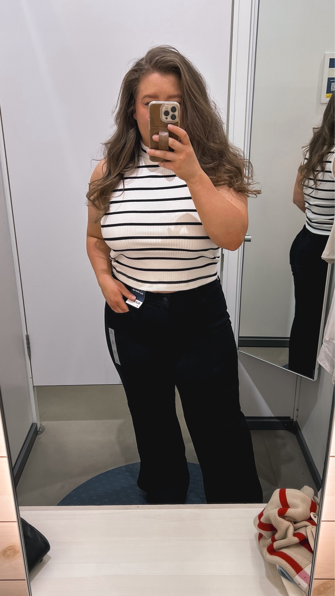 Old Navy is having an insane sale right now!! My mock neck striped tank is literally $6 and comes in a ton of colors. And these black wide leg jeans are AMAZING. I only grabbed them to try on tops with and ended up falling in love with them!!!

#LTKFindsUnder50 #LTKSaleAlert #LTKMidsize