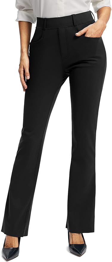 Rammus Womens Yoga Dress Pants with Pockets Stretch Work Pants for Women Bootcut Slacks for Busin... | Amazon (US)