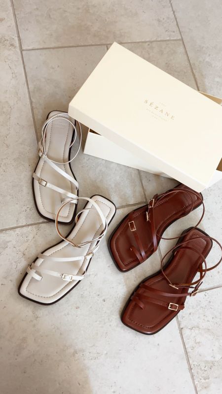 Sezane flat sandals for summer, they run true to size