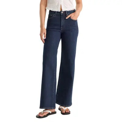 Good American Good Waist High Waist Palazzo Jeans in Indigo1231 at Nordstrom, Size 6 | Nordstrom