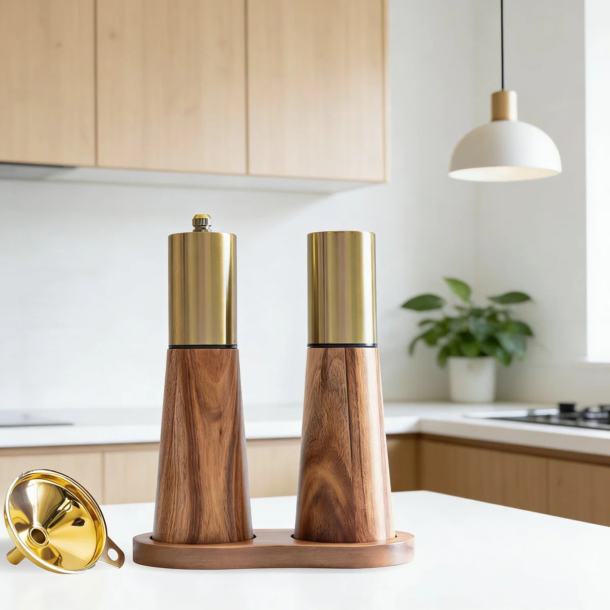 Premium Salt And Pepper Grinder Set, 2-Pack Adjustable Manual Mill With Stainless Steel Mechanism... | Wayfair North America