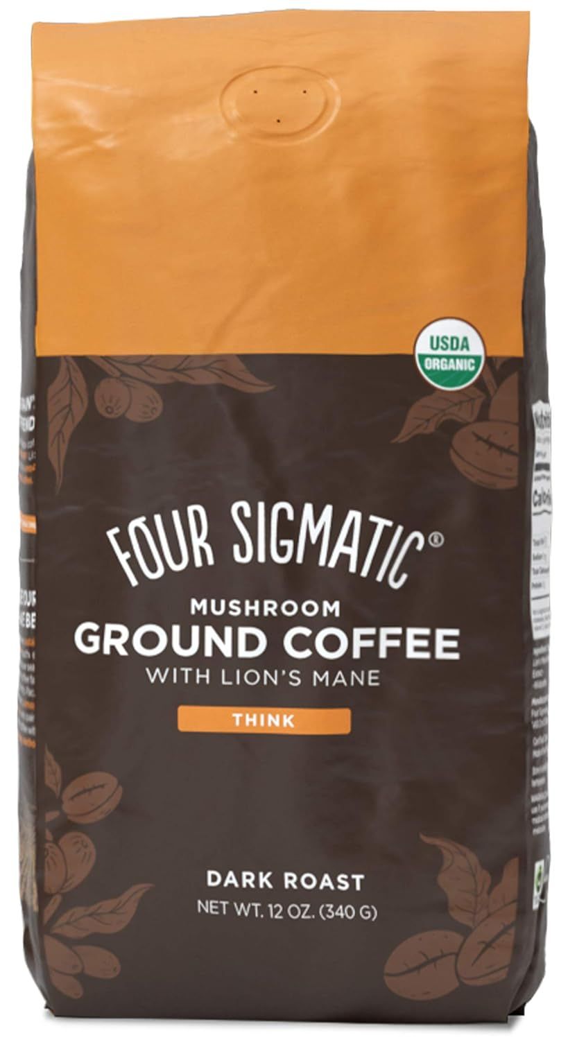 Four Sigmatic Mushroom Ground Coffee, Lion's Mane, 12 Ounce | Amazon (US)