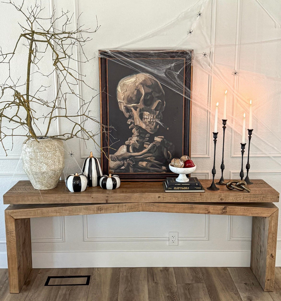 Reply SPOOKY for these chic Halloween finds + more elevated decor 🎃✨

We’ve dialed back holiday decorating the last few years (renovation life 😅), but this year I went BIG + EARLY. Haunted glam entryway = @wayfair delivered 👻✨

Would you go for the rock ghosts or the eyeballs? 👀

#wayfair #wayfairpartner

#LTKHome #LTKSeasonal