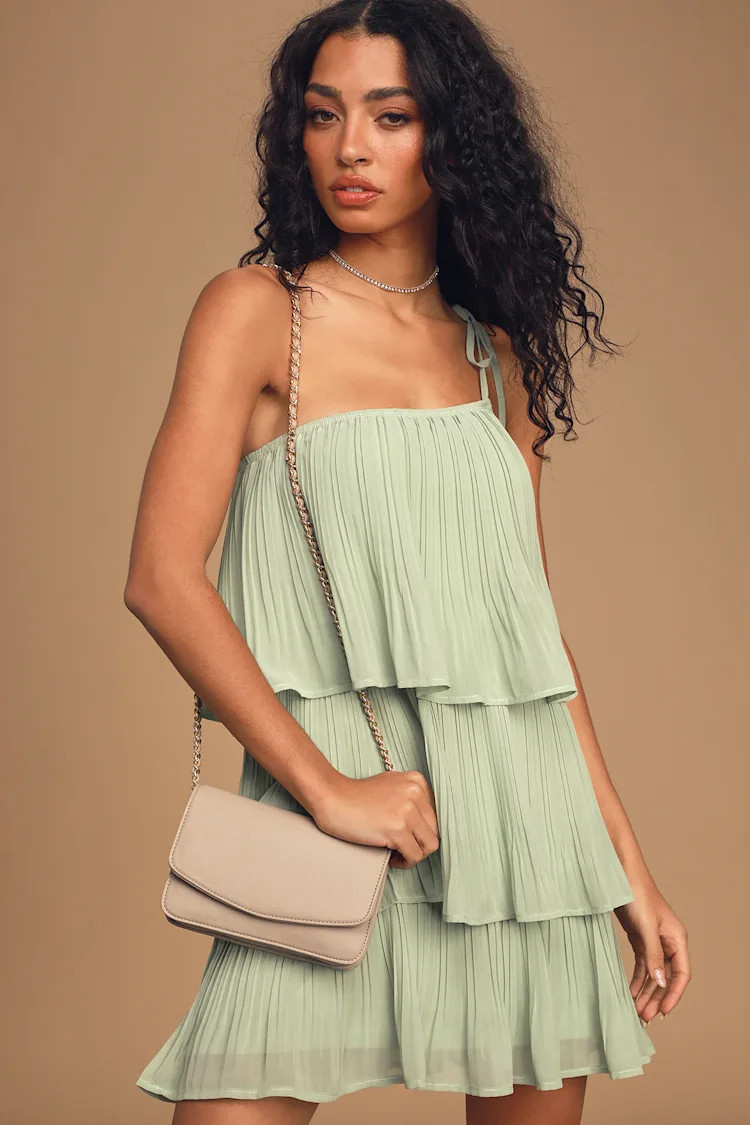 Side to Side Taupe Crossbody Mini Bag | Lulus (US)