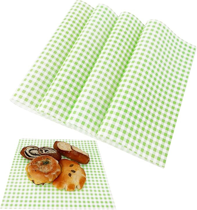 100 Pcs Waxed Paper Sheets 12 x 12 Inch Pastel Deli Paper Wraps Grease Resistant Food Basket Line... | Amazon (US)
