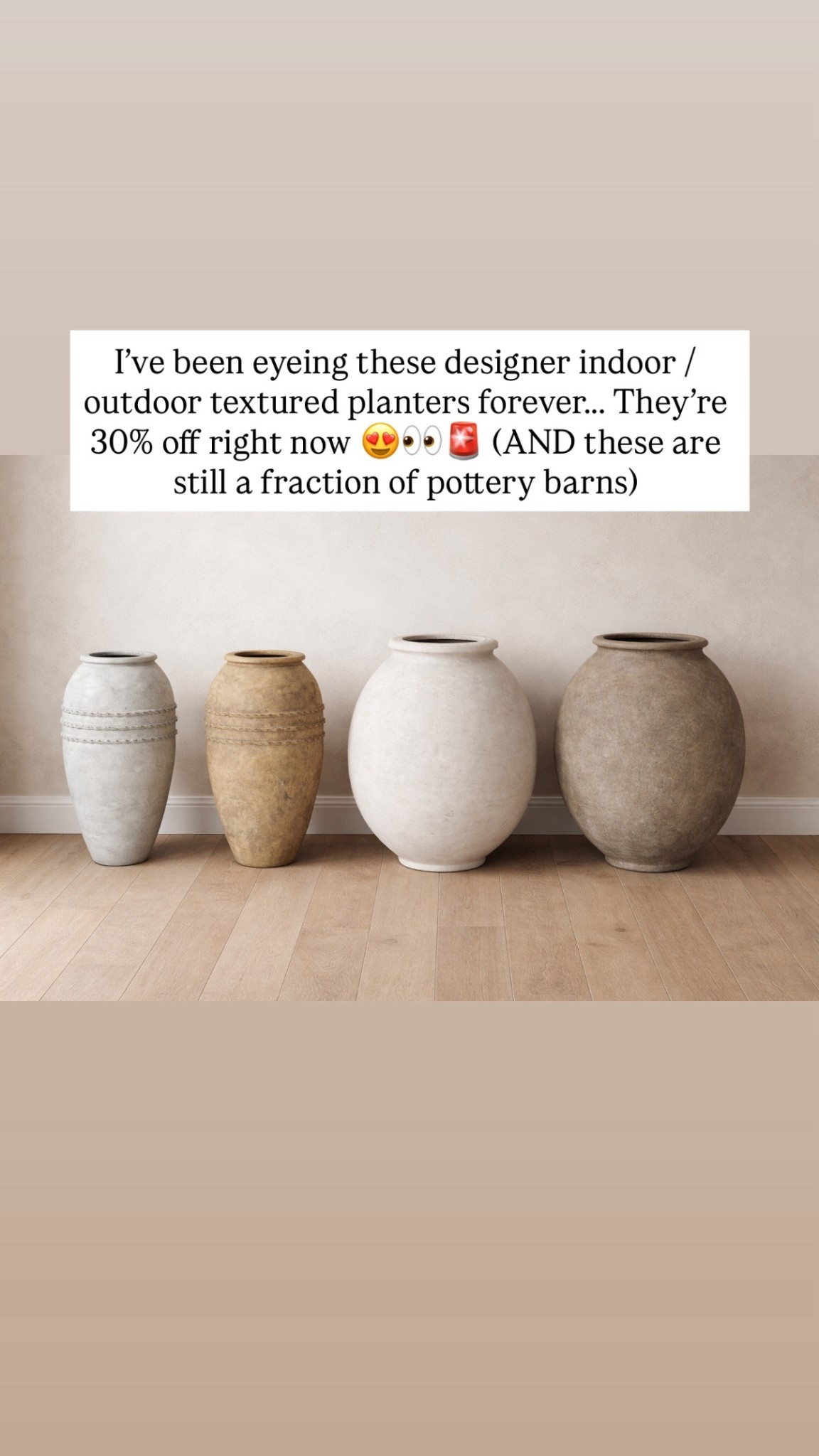 I’ve been eyeing these designer indoor / outdoor textured planters forever……. They’re 30% off right now 😍👀🚨 (AND these are still a fraction of pottery barns) 

#LTKHome #LTKSaleAlert