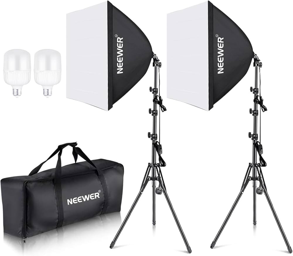 Neewer® 700W Professional Photography 24"x24"/60x60cm Softbox with E27 Socket Light Lighting Kit... | Amazon (UK)
