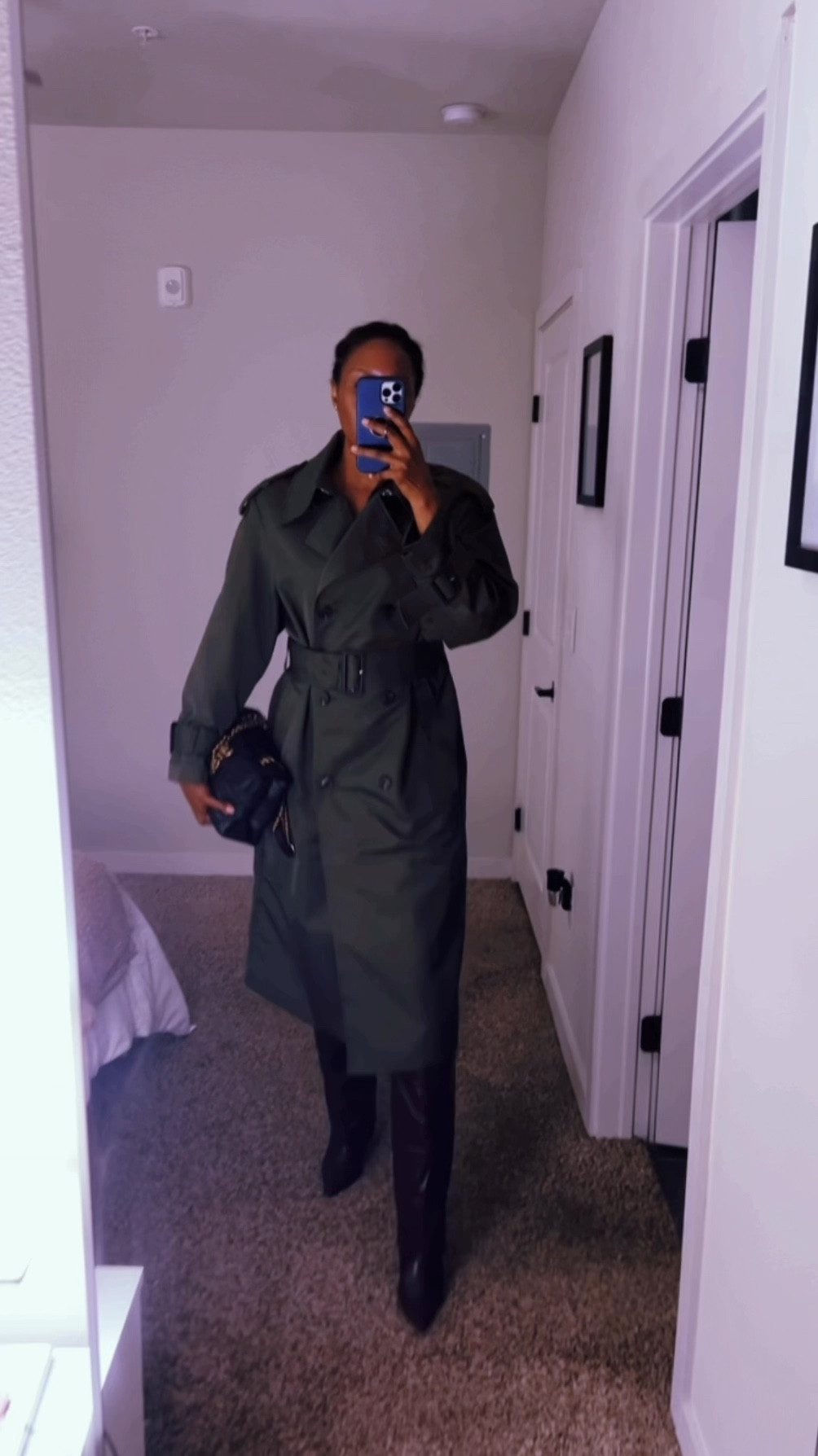 Waiting for temps to try so I can rock my new green trench coat and chocolate fold over boots 🤎🍂

#LTKFallSale #LTKFindsUnder100 #LTKVideo