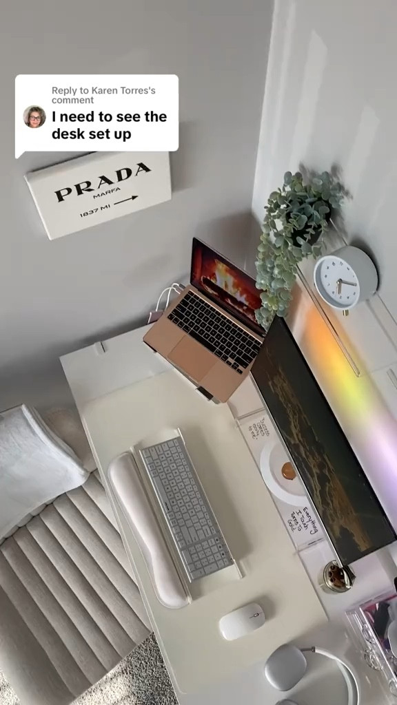 I love it here 🤍I feel like my desk is the perfect combination of classy, comfortable and convenient. 

#LTKsalealert #LTKGiftGuide #LTKhome