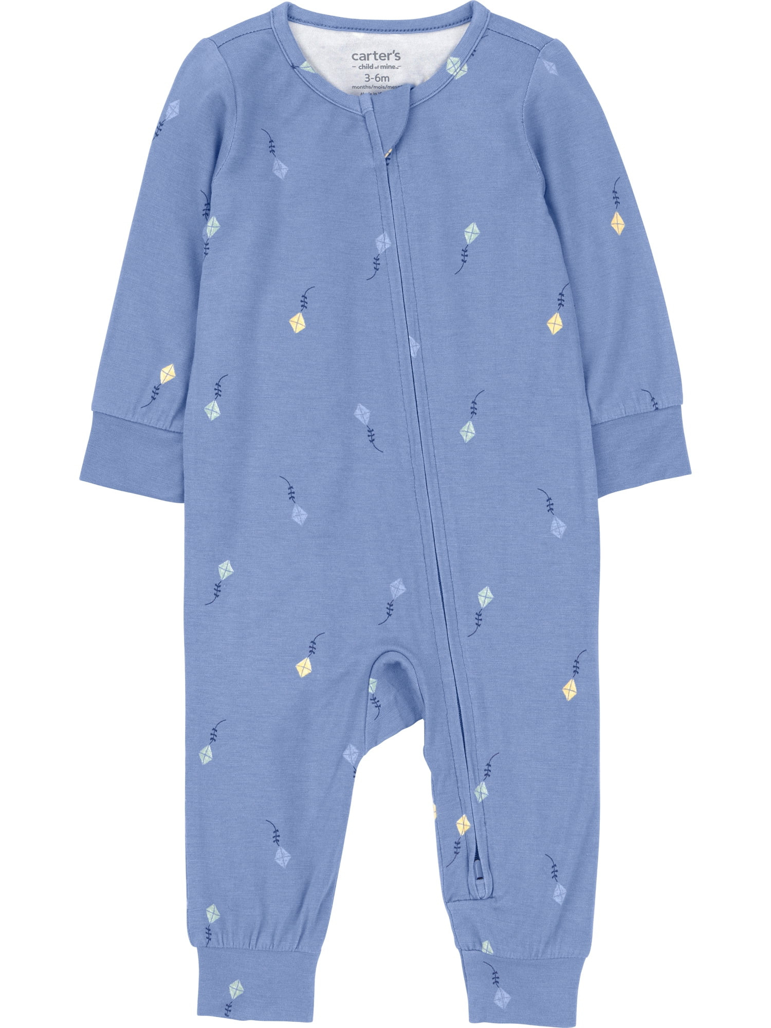 Carter's Child of Mine Baby ComfySoft Footless Pajama, Sizes Newborn-24 Months | Walmart (US)