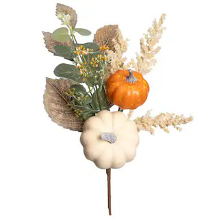 13" Mixed Pumpkin & Leaves Pick by Ashland® | Michaels Stores
