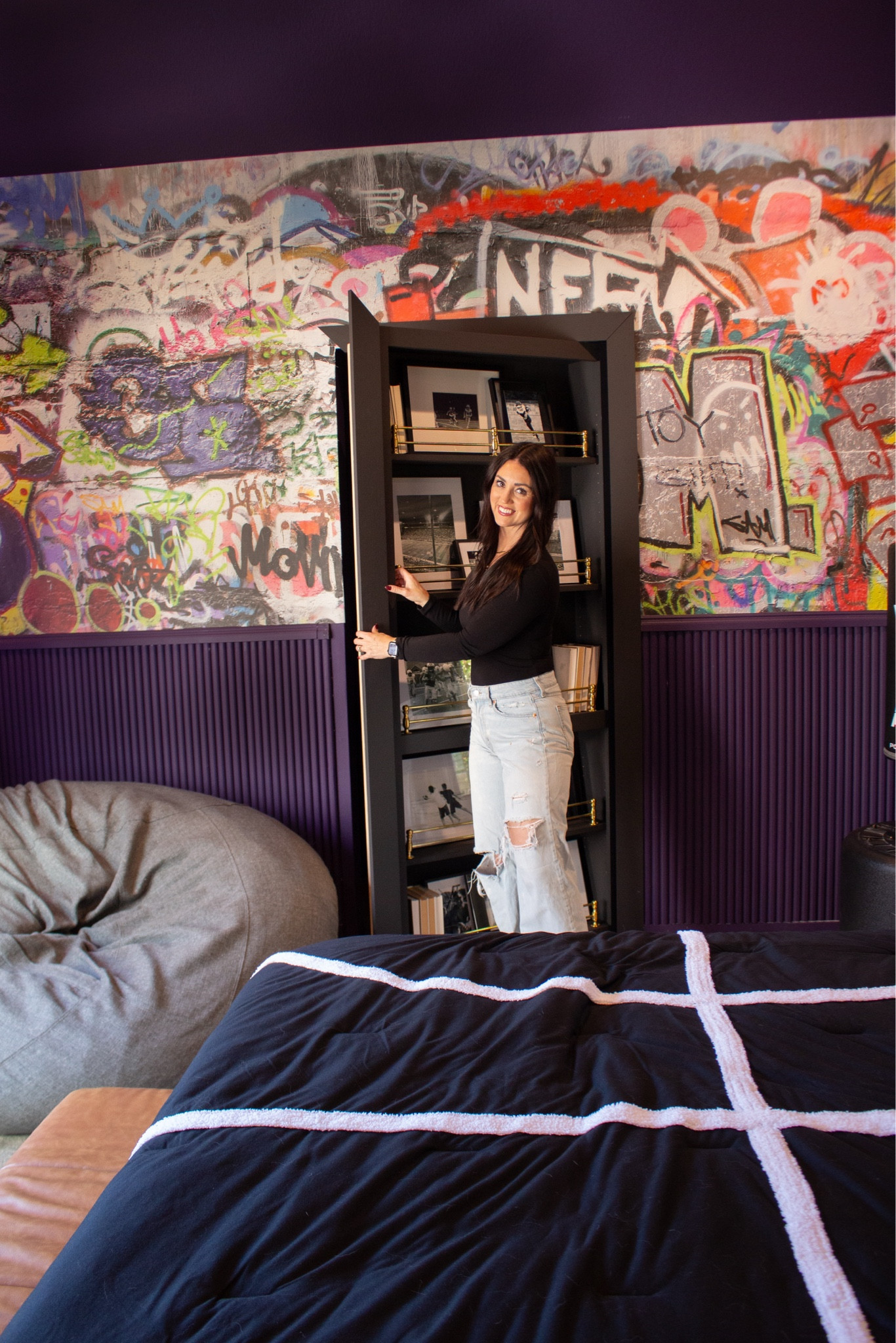 Moody, bold, and full of personality. This room proves that kids’ spaces can be fun, functional, and design-forward all at the same time.

#LTKSeasonal #LTKHome