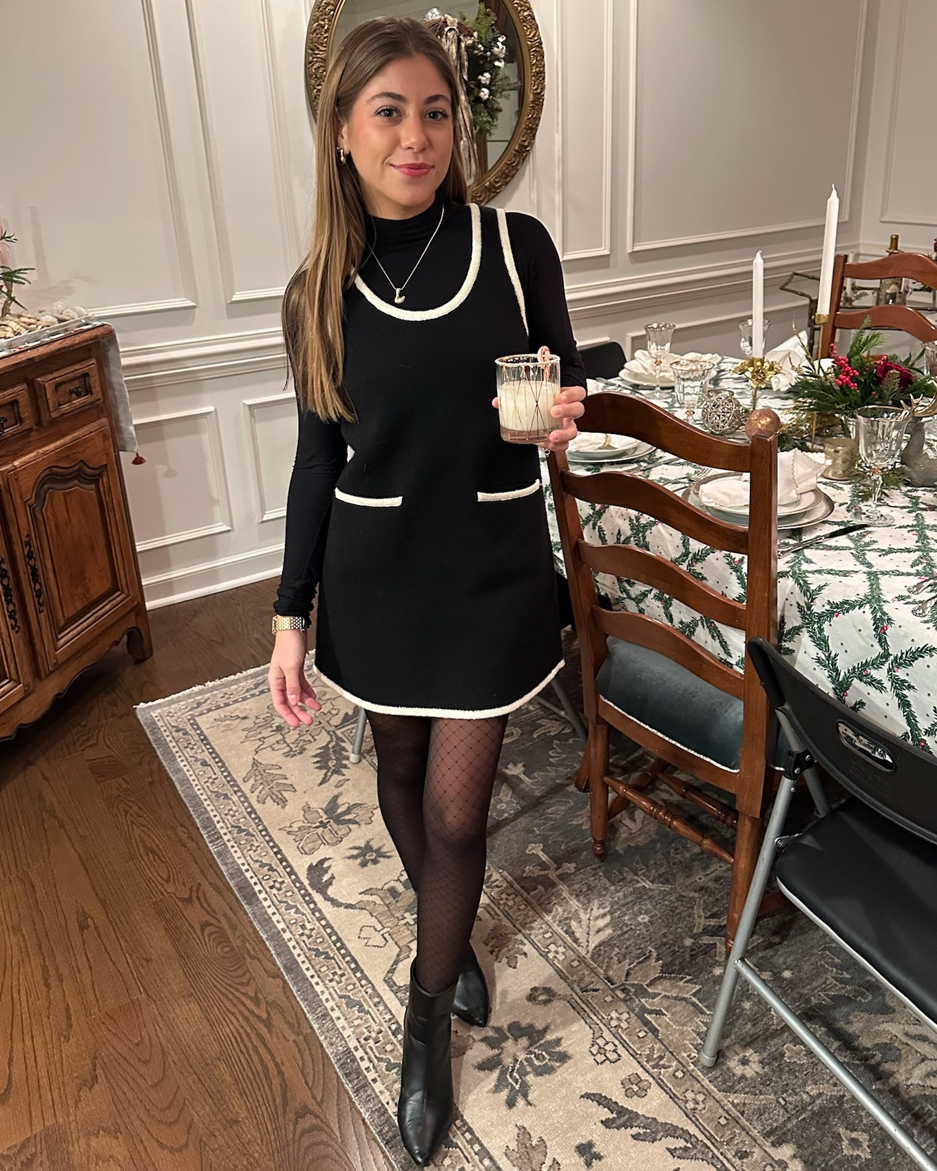 Knit dress🖤🤍