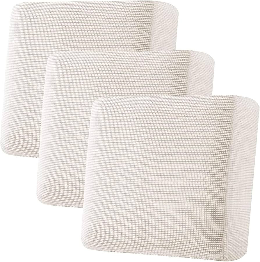 H.VERSAILTEX Super Stretch Individual Seat Cushion Covers - Sofa & Couch Cushion Slipcover Sets -... | Amazon (US)