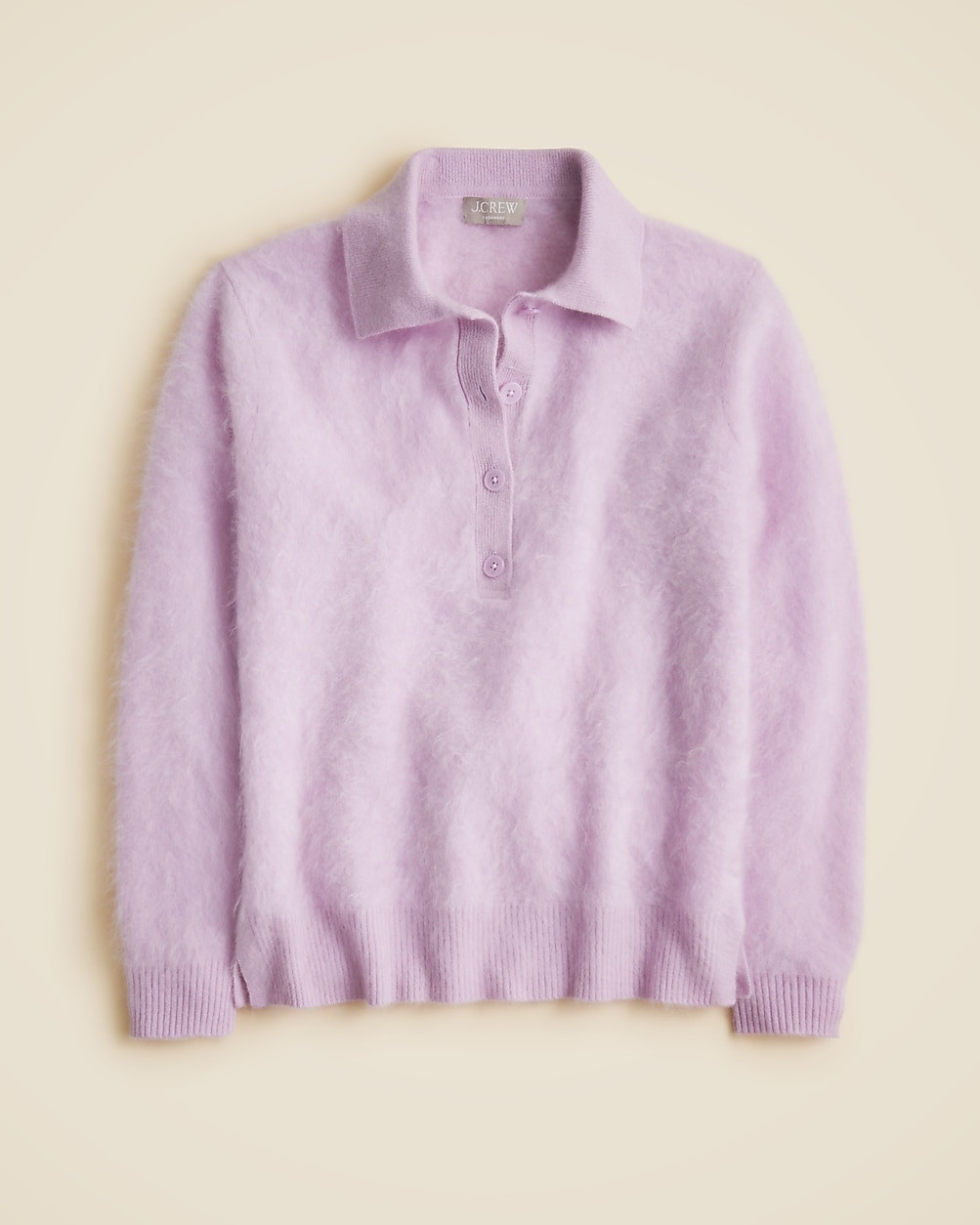 Brushed cashmere rugby sweater | J. Crew US