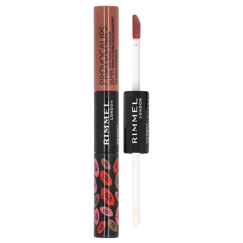Rimmel London, Provocalips, 16HR Kiss Proof Lip Color, 730 Make Your Move, 0.14 fl oz (4 ml) / 0.1 fl oz (3 ml) | iHerb