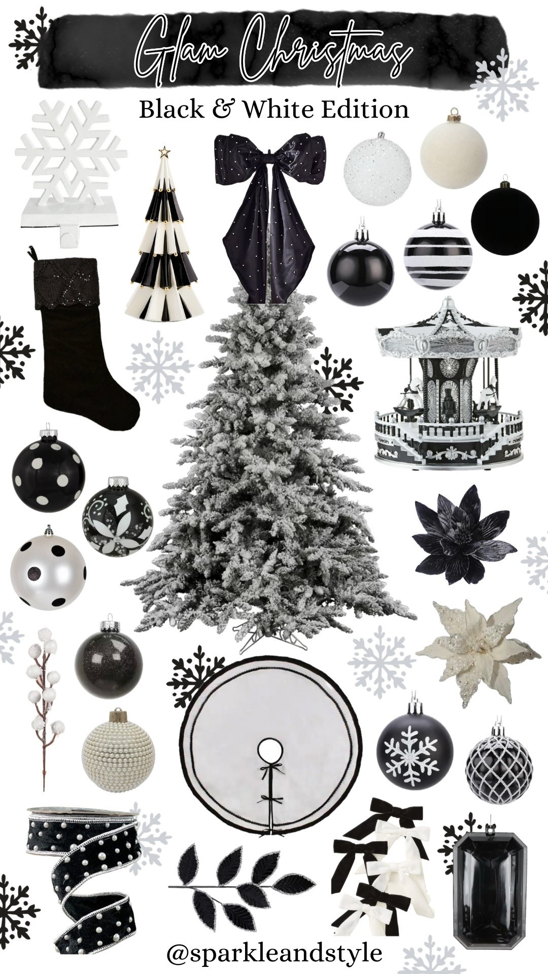 Glam Christmas: Black & White 🖤🤍

Christmas decor, Christmas tree, Christmas ornaments, Christmas ribbon, Christmas tree skirt, christmas stocking, Christmas wreath, Christmas tree topper, Christmas stocking holder, home interior, home decor, home accessories, home decoration, glam Christmas decor, girly girl Christmas, Luxe Christmas, elegant Christmas, classy Christmas, Christmas tree decorations, Christmas decorations

#LTKHoliday #LTKSeasonal #LTKHome
