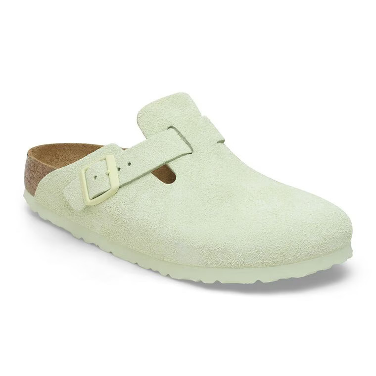 Boston Soft Footbed Suede Leather Thyme Tonal | BIRKENSTOCK | Birkenstock USA
