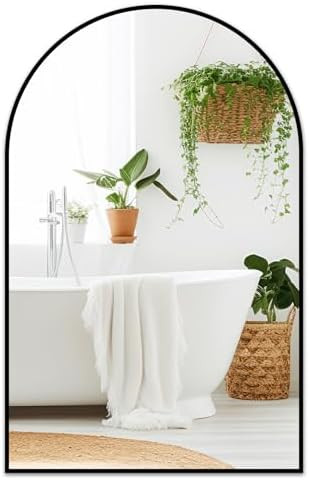 Fabuday Black Arched Wall Mirror for Bathroom 24x36 - Large Arch Mirror for Over Sink, Big Hangin... | Amazon (US)
