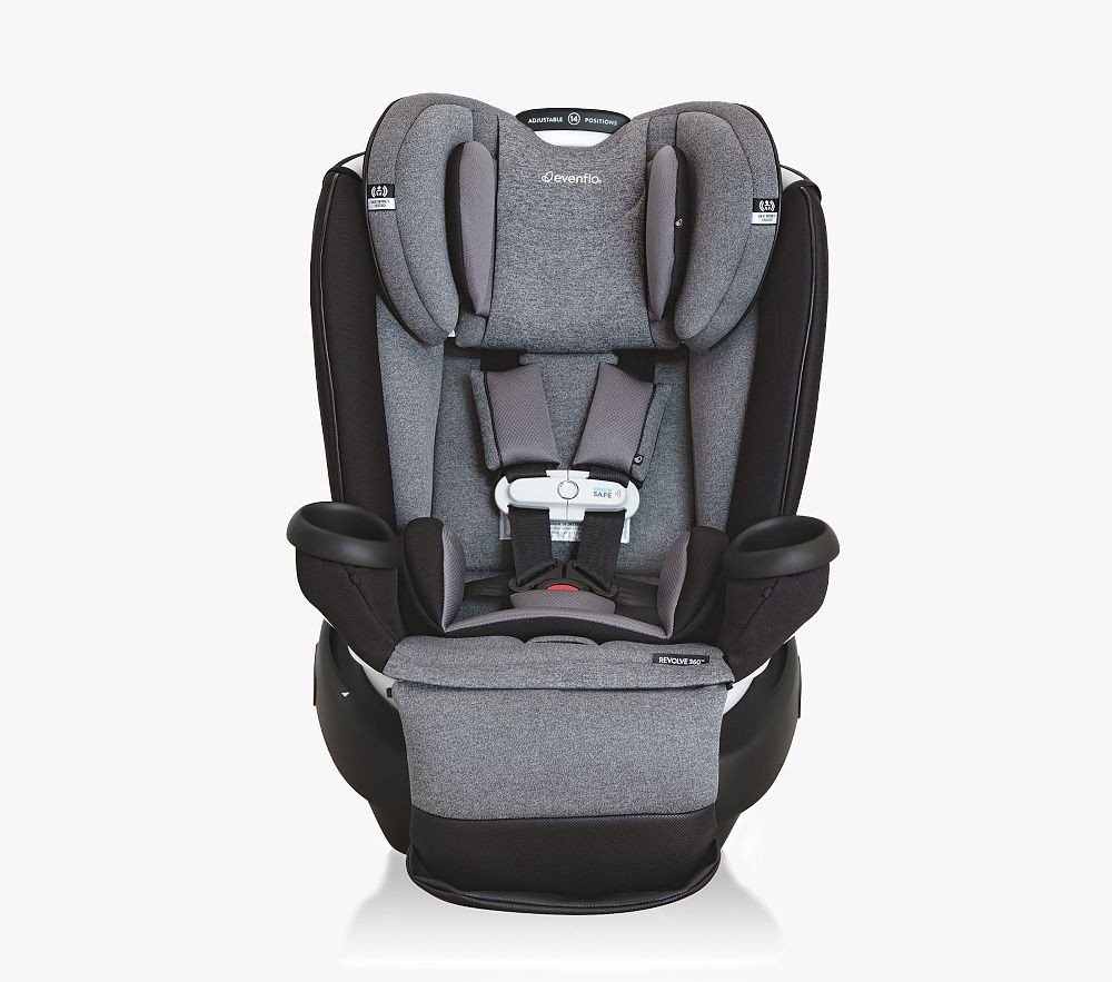 Evenflo Gold Revolve360 Extend All-in-One Rotational Car Seat with SensorSafe - Moonstone Gray | Pottery Barn Kids
