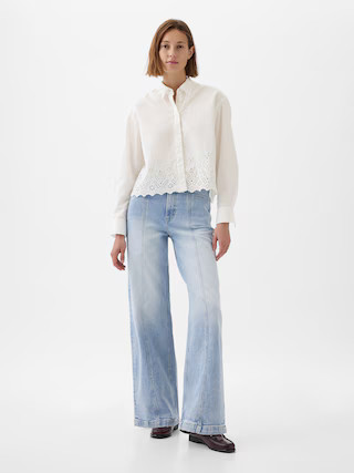 High Rise Stride Wide-Leg  Jeans | Gap (US)