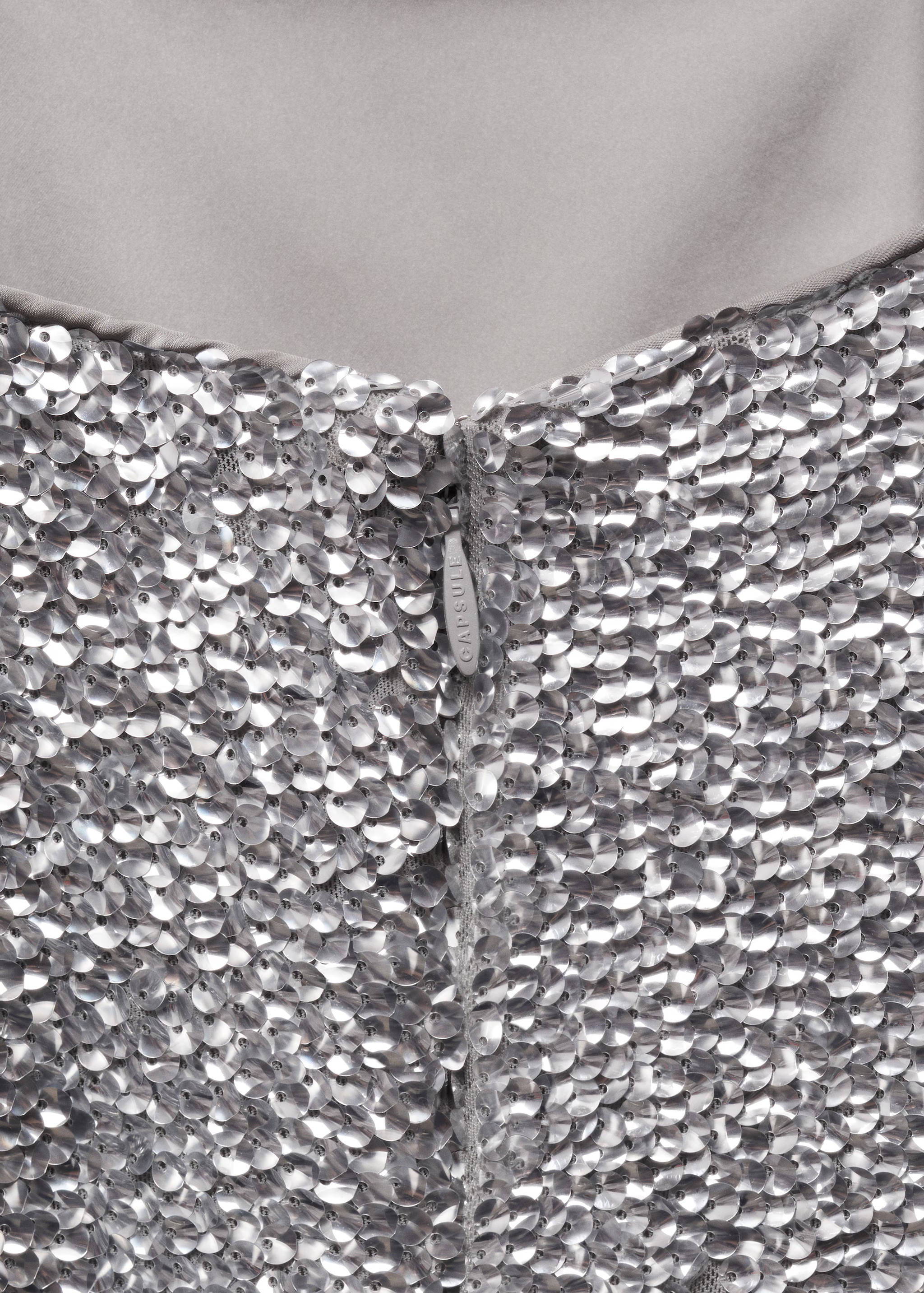 Vestito paillettes senza spalline | Mango IT