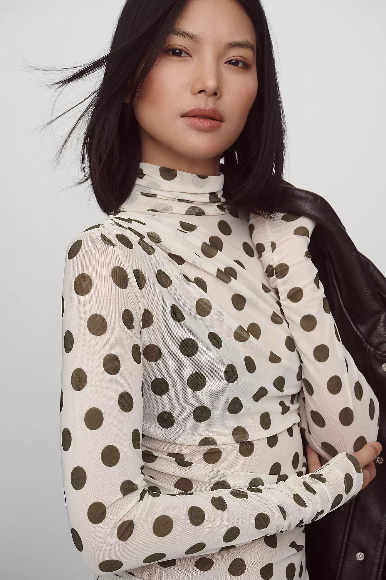 AFRM Power Mesh Martine Long-Sleeve Top | Anthropologie (US)