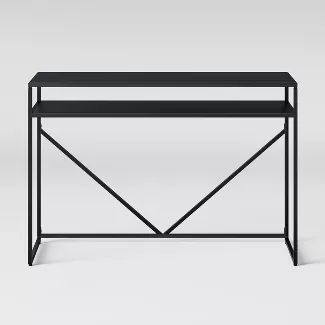 Glasgow Metal Writing Desk with Storage Black - Project 62™ | Target