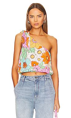 Show Me Your Mumu Heyday One Shoulder Top in Flower Market from Revolve.com | Revolve Clothing (Global)
