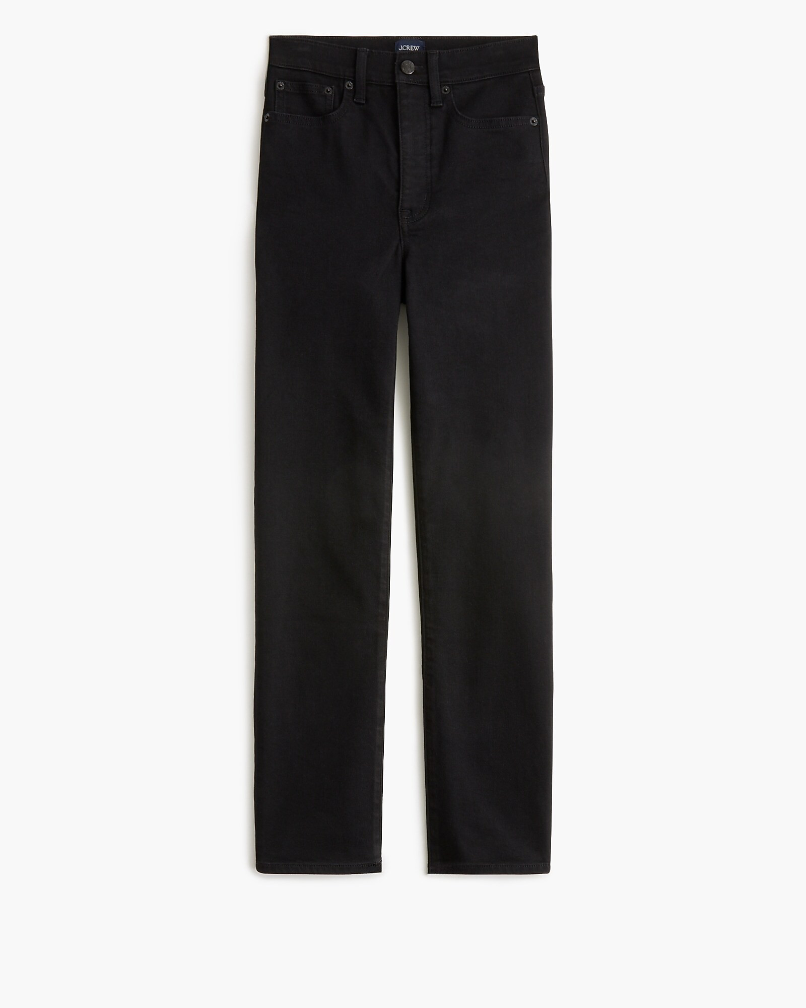 High-rise stovepipe black jean in signature stretch+ | J.Crew Factory