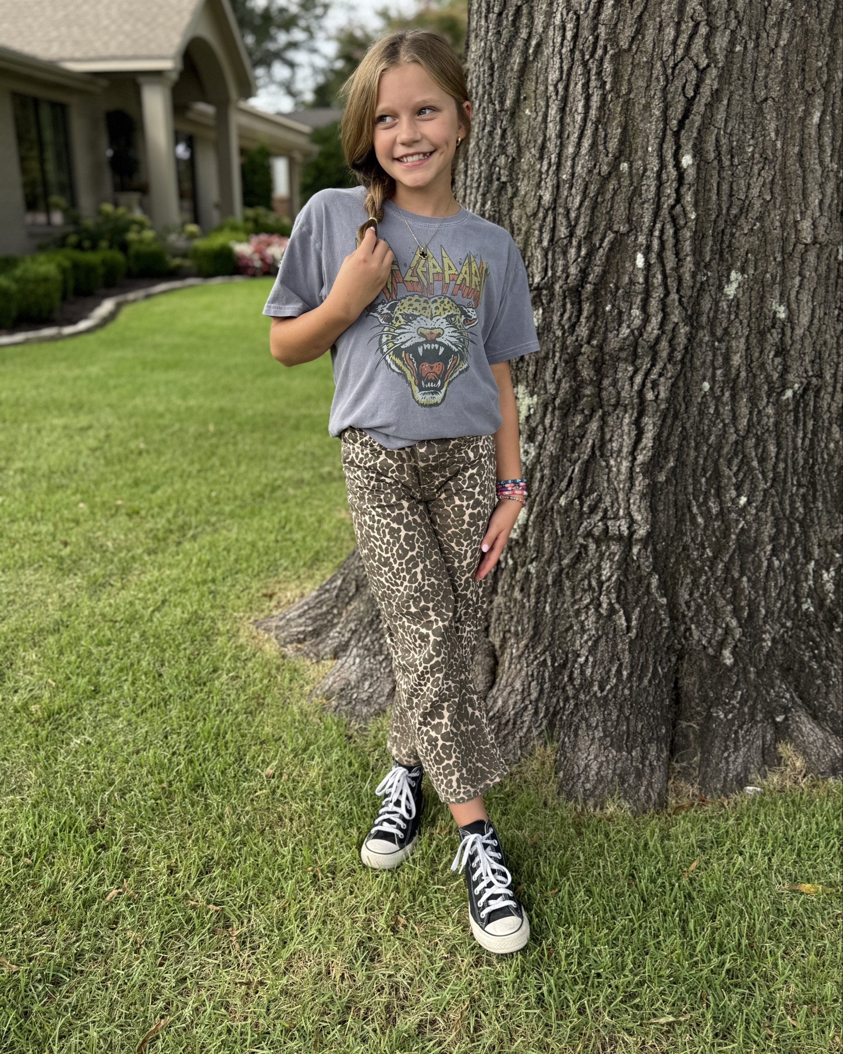 Lily’s leopard barrel jeans are 30% off right now! 🐆 We did size down in these — she’s wearing an 8. Several other cute styles available too! 🙌🏻

#LTKStyleTip #LTKKids #LTKFamily