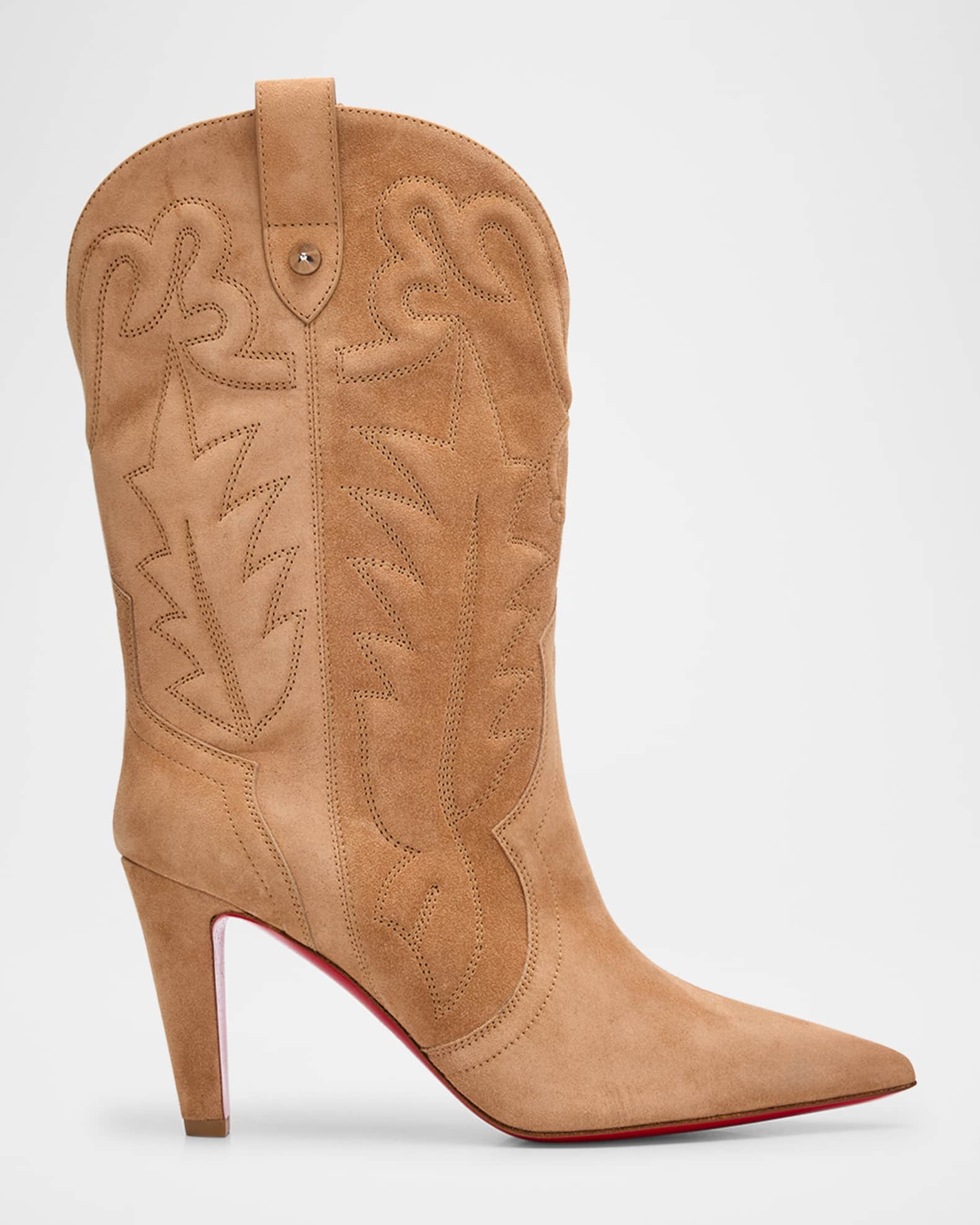85mm Santia Suede Booties | Neiman Marcus