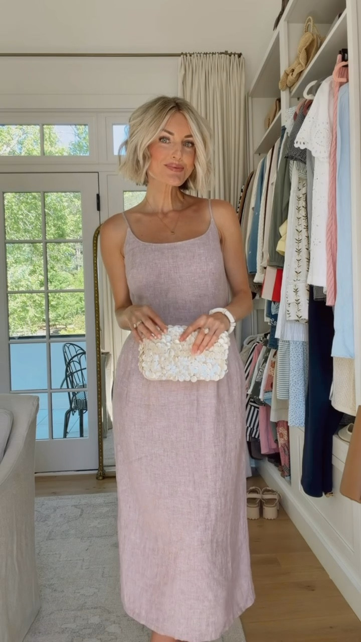 Okay this linen dress is a yes! I love the fit style and this dusty pink shade. Perfect for your spring and summer outings. Wearing S

Loverly grey, linen maxi dress, beach outfit ideas, dressy outfits warm weather, quince

#LTKTravel #LTKSeasonal #LTKootd