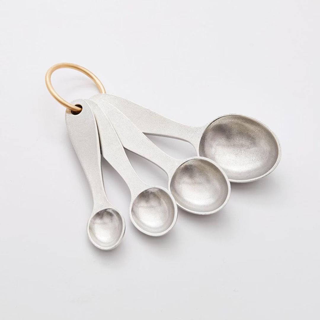 Beehive Pewter Metal Measuring Tablespoon Teaspoon Spoon Set - Etsy | Etsy (US)