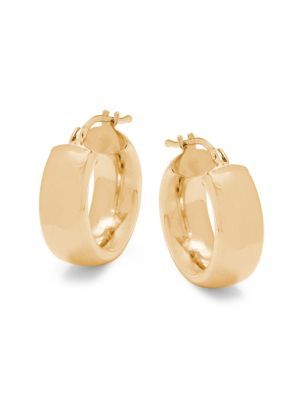 Saks Fifth Avenue Made in Italy 14K Yellow Gold Huggie Hoop Earrings on SALE | Saks OFF 5TH | Saks Fifth Avenue OFF 5TH