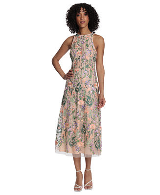 Maggy London Women's Embroidered Midi Dress - Macy's | Macy's