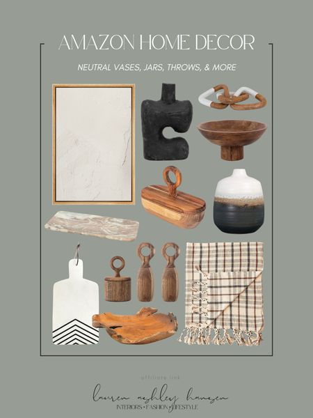 Amazon neutral, earthy and organic home decor and accents! All of these are affordable options, and I love the organic silhouettes and styles. Beautiful finds! 

#LTKstyletip #LTKhome